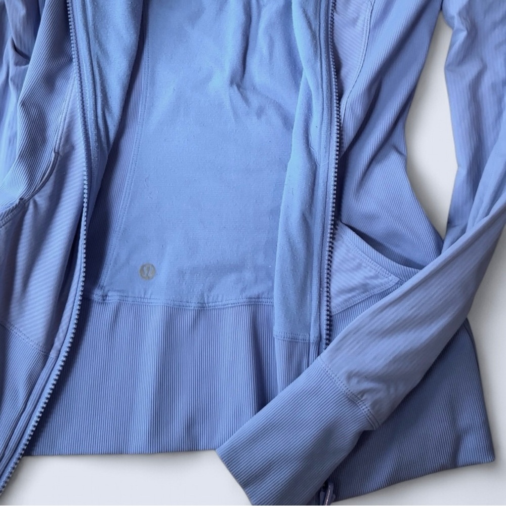 Lululemon In Flux Jacket Lullaby Blue Purple Swift Hooded Full Zip Size 6 - Picture 5 of 10